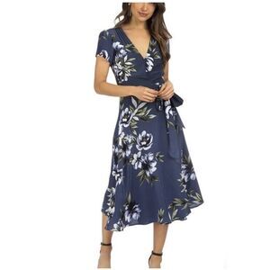 Yumi Kim Spin Me Around Silk Wrap Dress